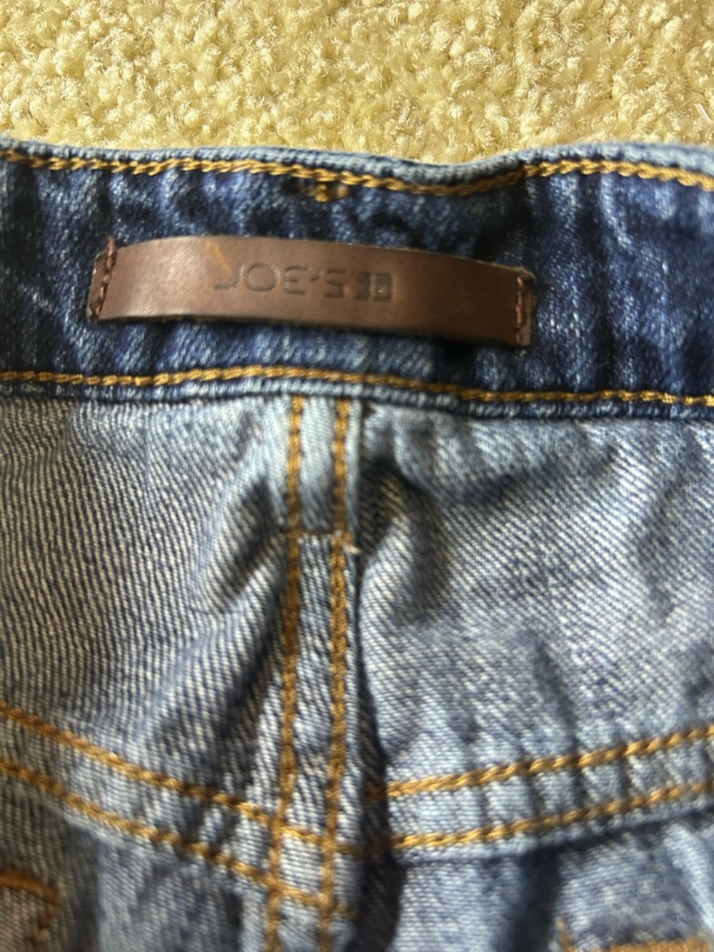 Joe's Jeans Blue Distressed Denim Cutoff Shorts - Picture 4 of 5